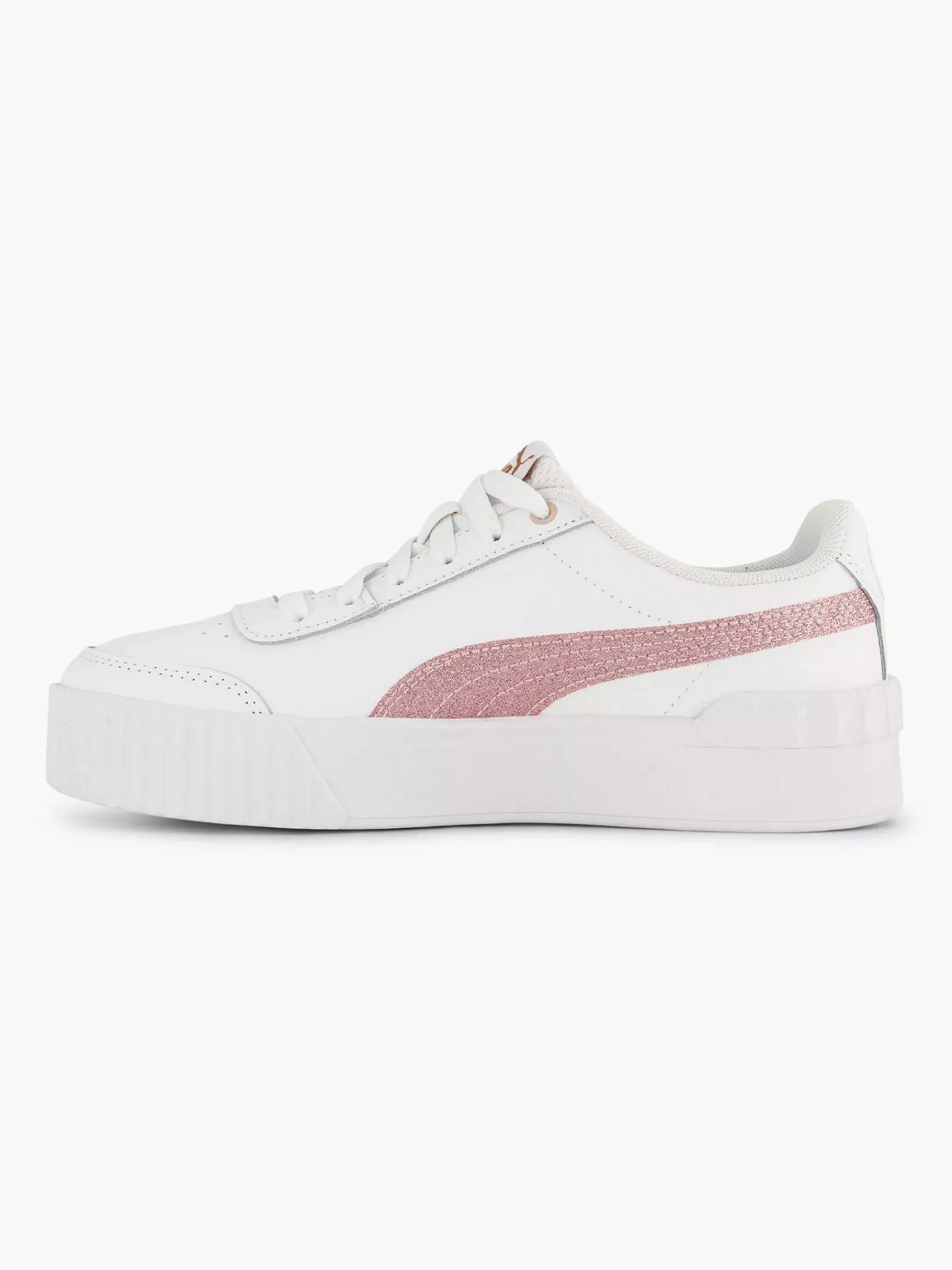 Puma Jongensschoenen-Witte Carina Lift Glitz Jr