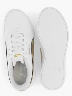 Puma Sneakers-Witte Carina 2.0 Metallic Shine