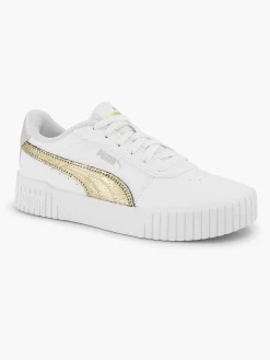 Puma Sneakers-Witte Carina 2.0 Metallic Shine
