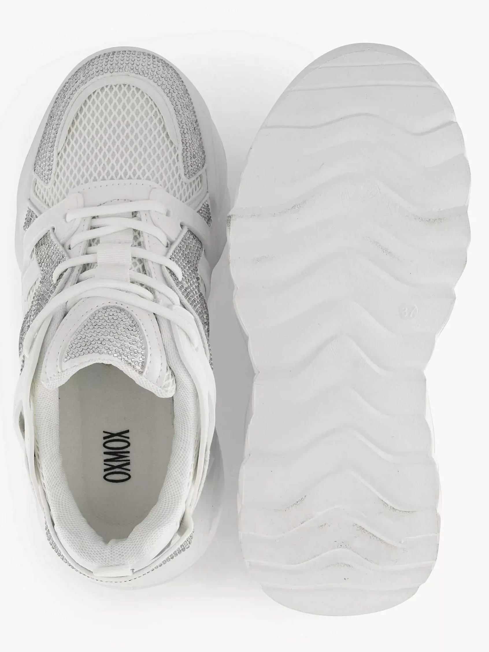 Oxmox Sneakers-Witte Chunky Sneaker