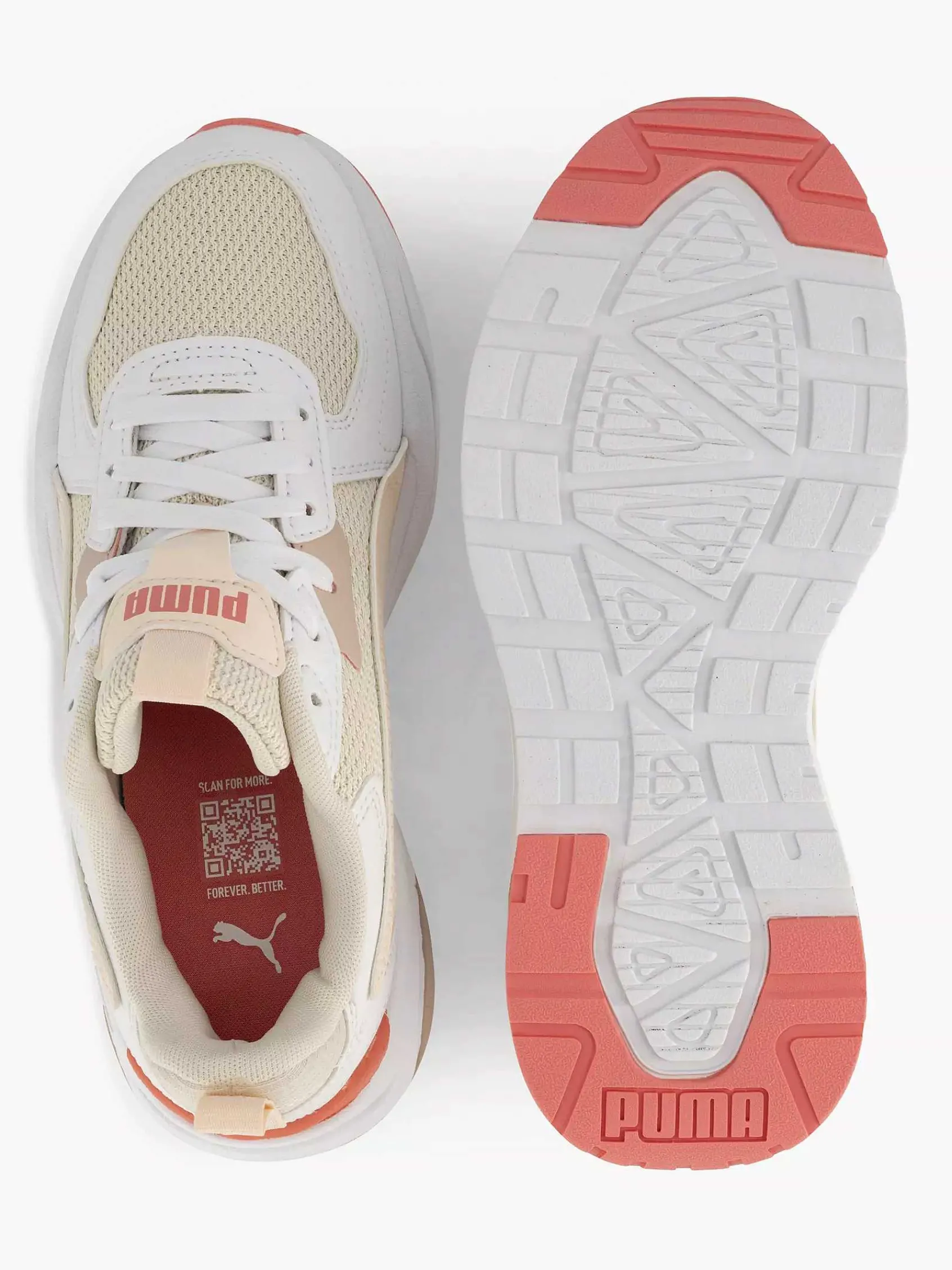 Puma Sneakers-Witte Chunky Sneaker Trinity Lite