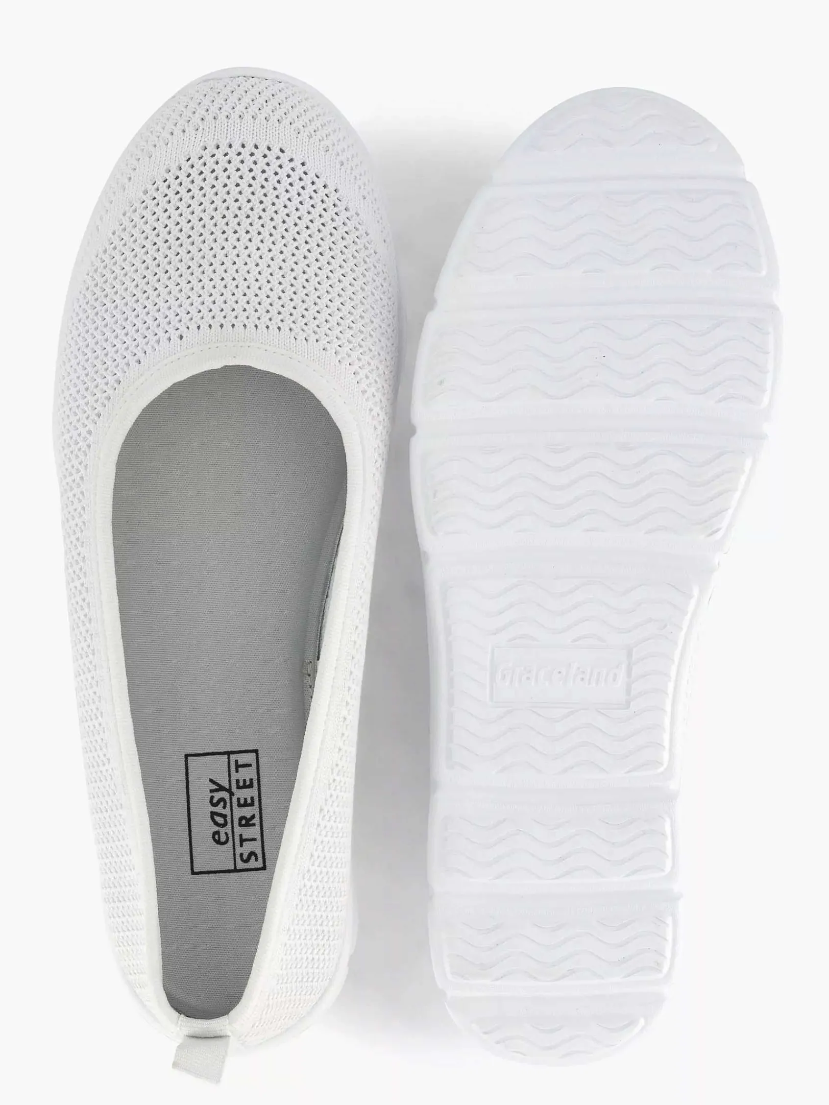 Easy Street Comfort Schoenen-Witte Comfort Instapper