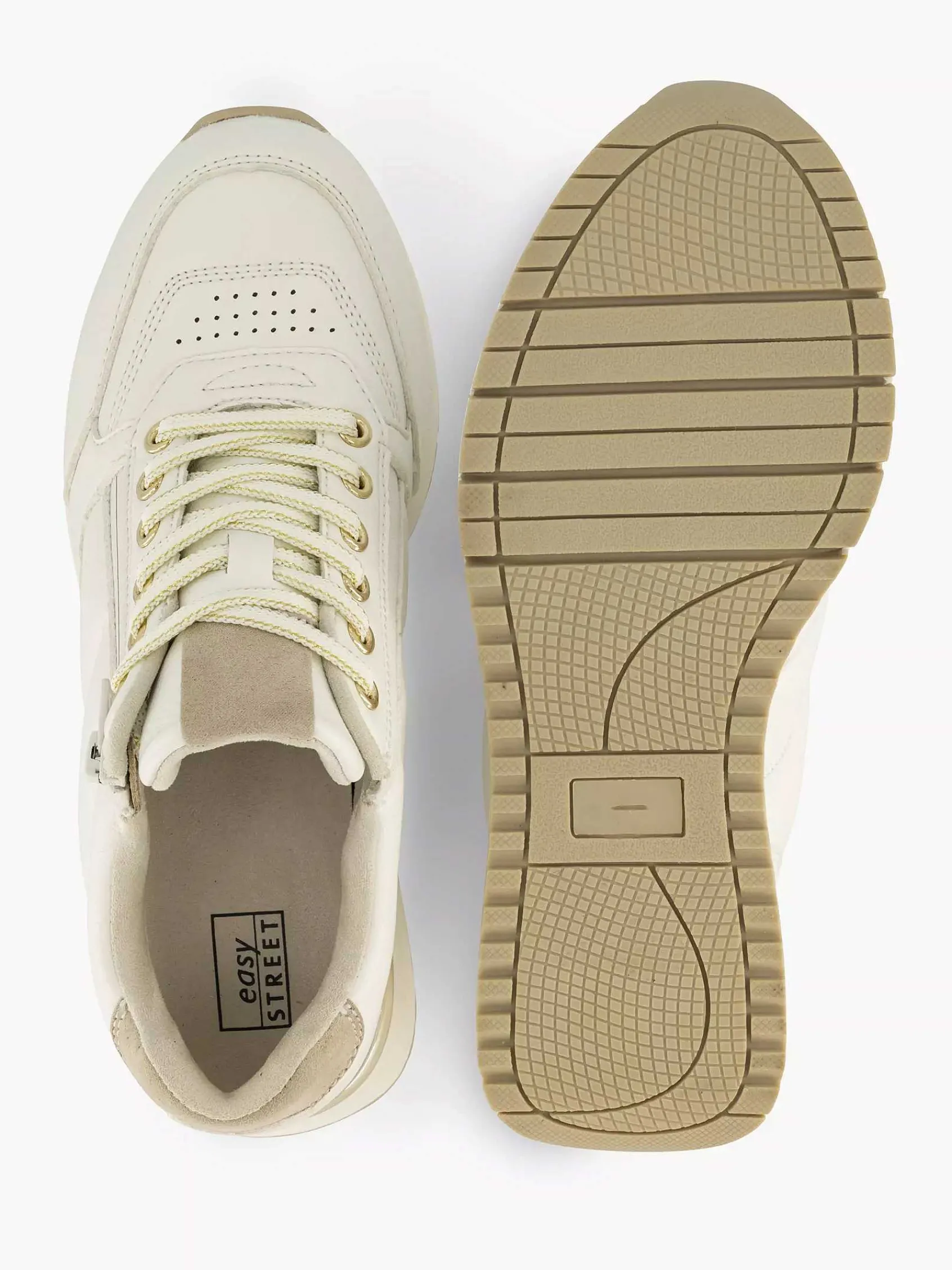 Easy Street Sneakers-Witte Comfort Sneaker