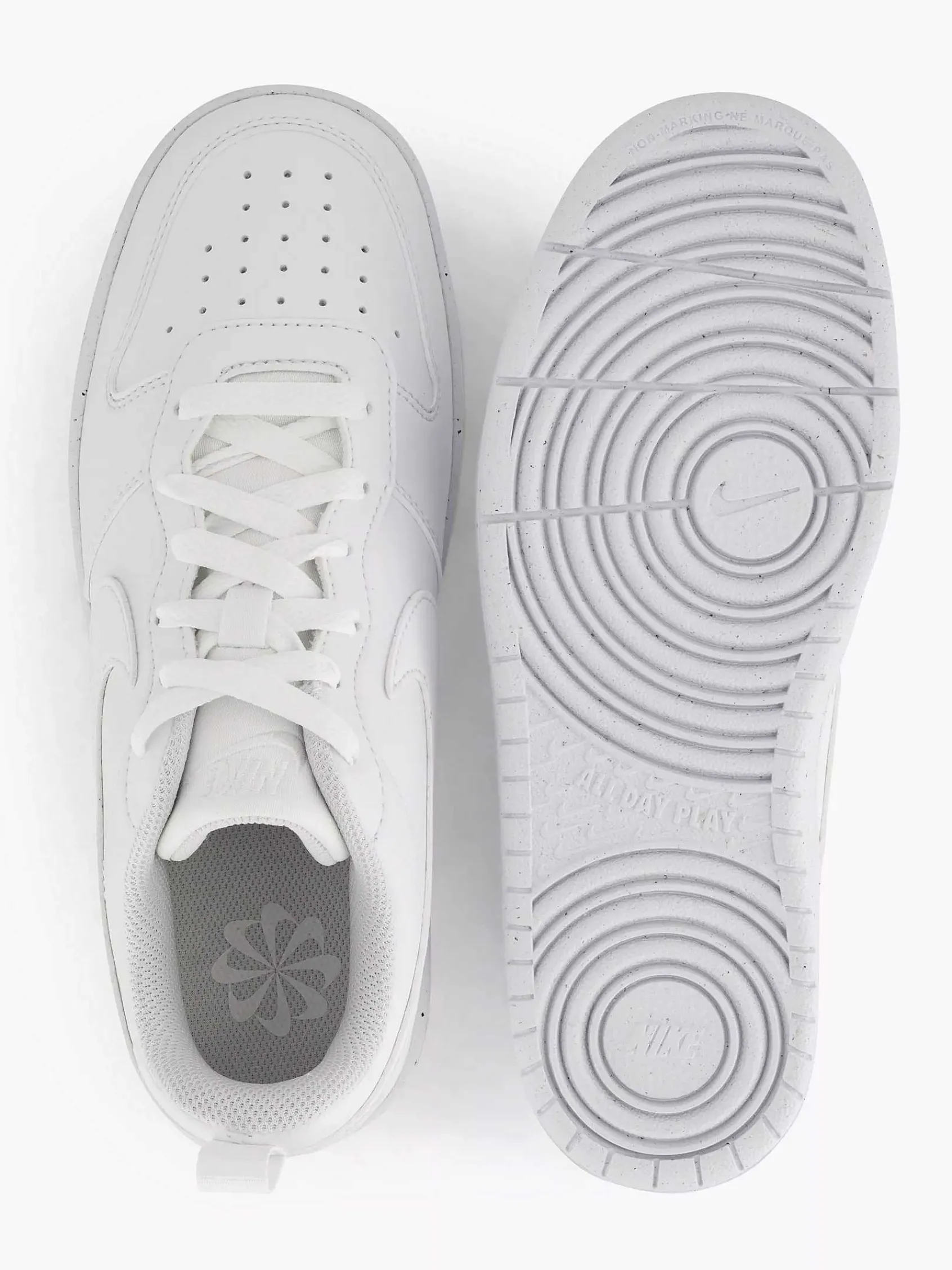 Nike Jongensschoenen-Witte Court Borough Low Recraft