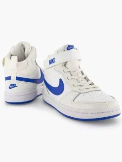 Nike Jongensschoenen-Witte Court Borough Mid