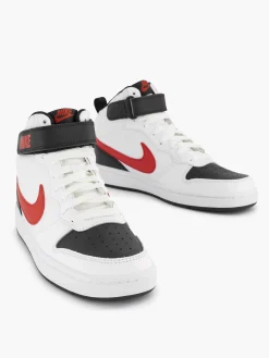 Nike Jongensschoenen-Witte Court Borough Mid 2