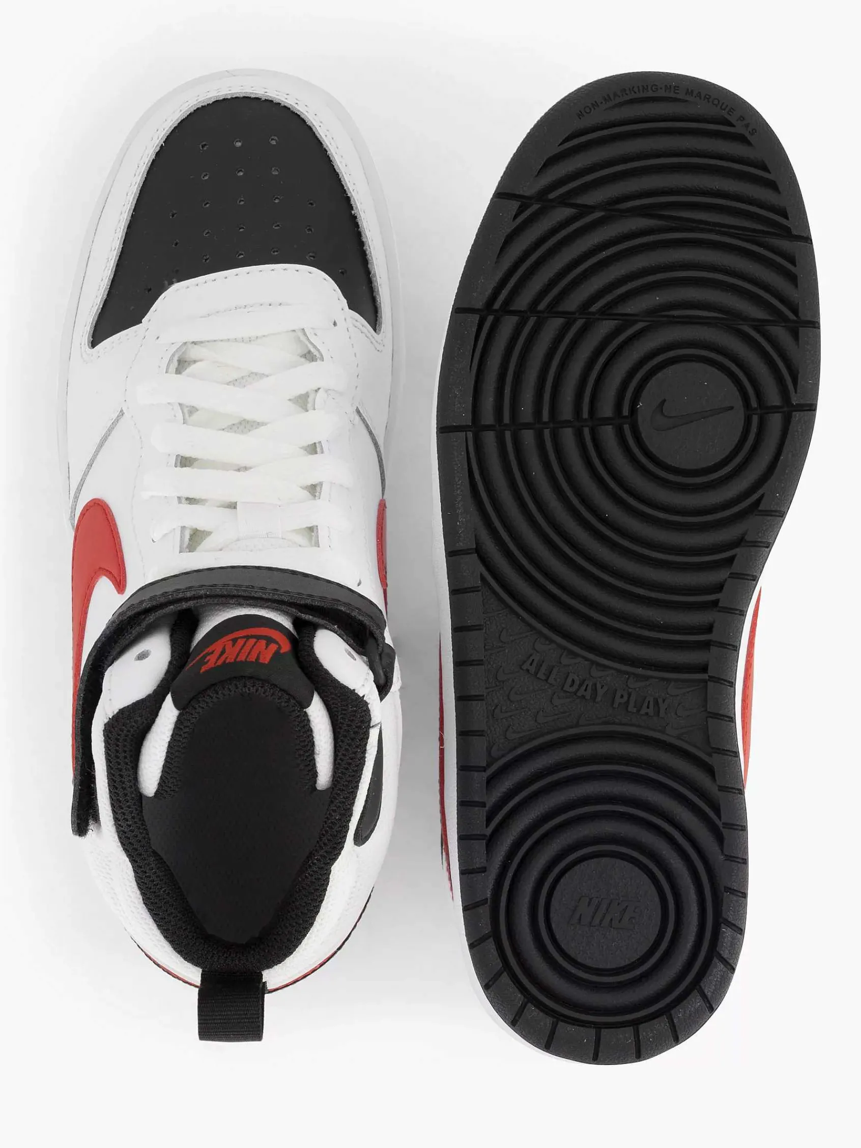 Nike Jongensschoenen-Witte Court Borough Mid 2