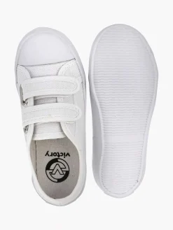 Vty Babyschoenen-Witte Gymschoen Klittenband