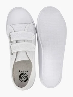 Vty Babyschoenen-Witte Gymschoen Klittenband