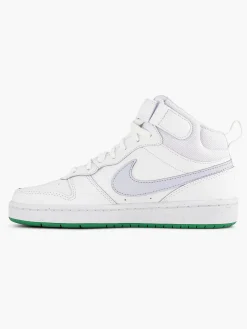 Nike Jongensschoenen-Witte Hoge Sneaker Court Borough Mid 2