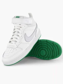 Nike Jongensschoenen-Witte Hoge Sneaker Court Borough Mid 2