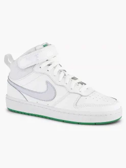 Nike Jongensschoenen-Witte Hoge Sneaker Court Borough Mid 2