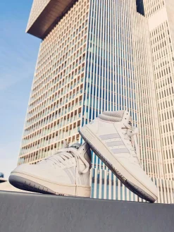 adidas Sneakers-Witte Hoops 3.0 Mid