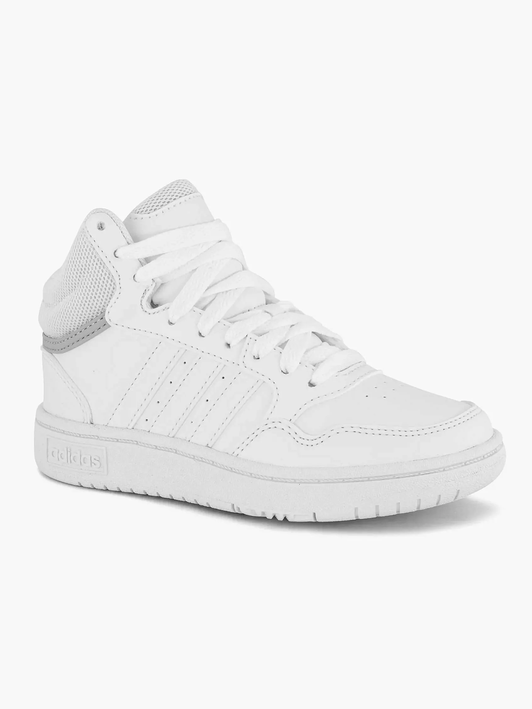 adidas Jongensschoenen-Witte Hoops Mid 3.0 K