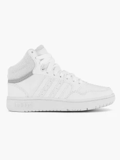 adidas Jongensschoenen-Witte Hoops Mid 3.0 K