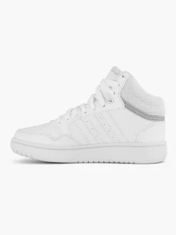 adidas Jongensschoenen-Witte Hoops Mid 3.0 K