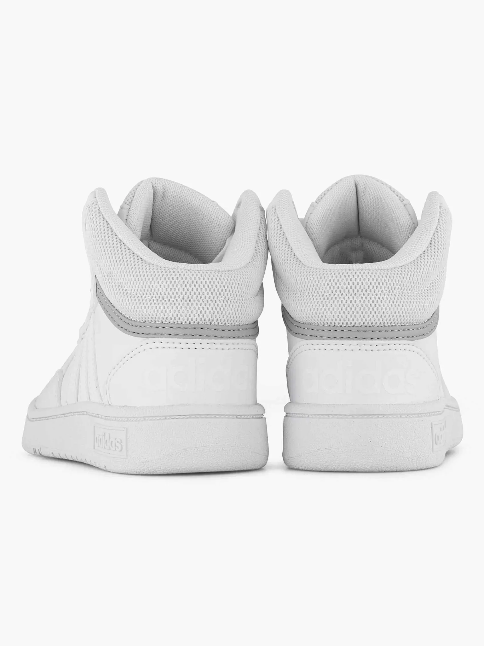 adidas Jongensschoenen-Witte Hoops Mid 3.0 K