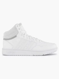 adidas Jongensschoenen-Witte Hoops Mid 3.0 K