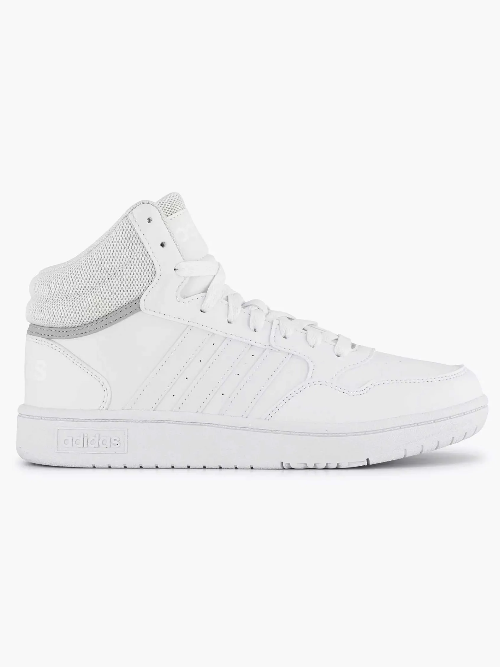 adidas Jongensschoenen-Witte Hoops Mid 3.0 K
