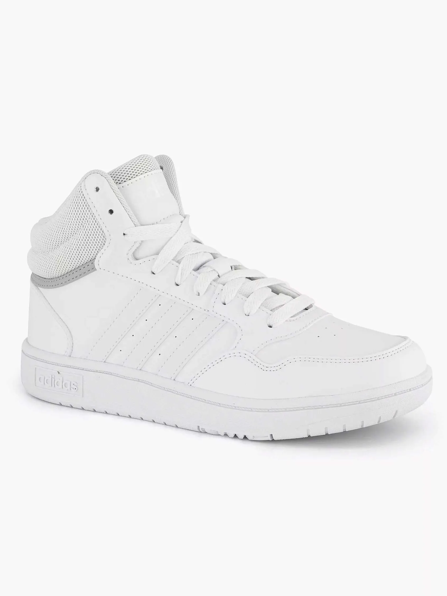 adidas Jongensschoenen-Witte Hoops Mid 3.0 K