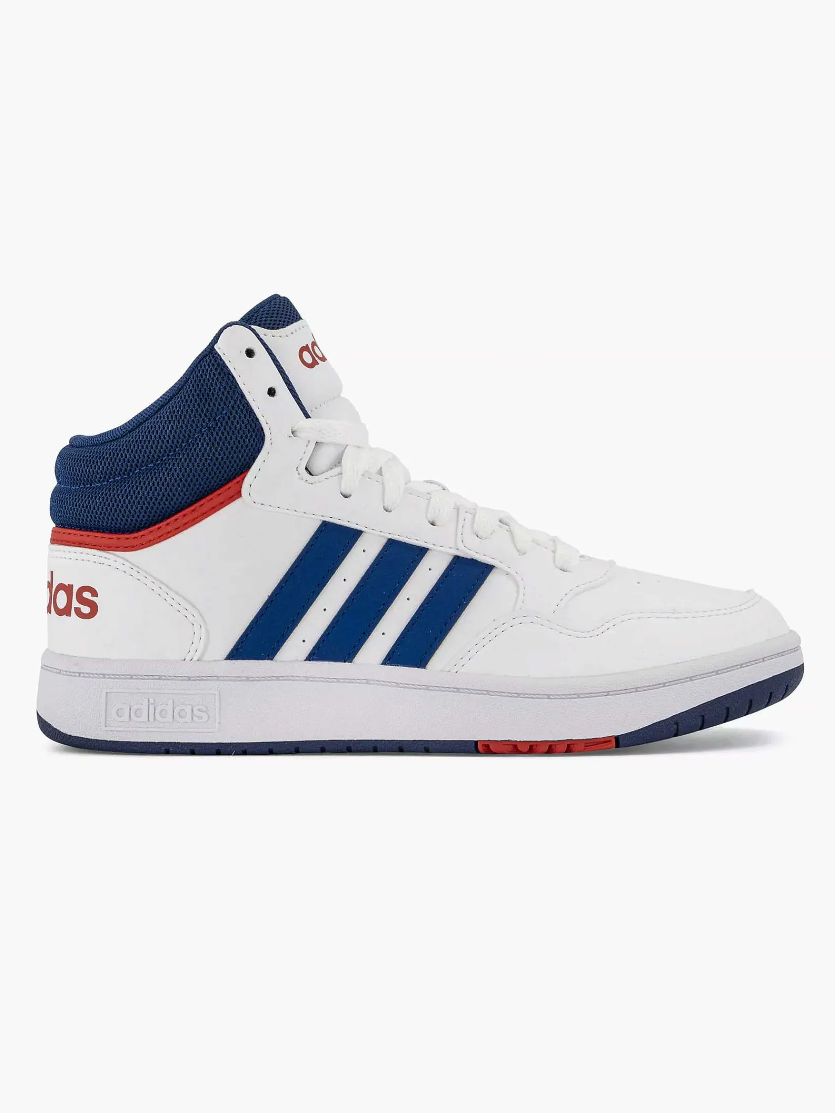 adidas Jongensschoenen-Witte Hoops Mid 3.0 K