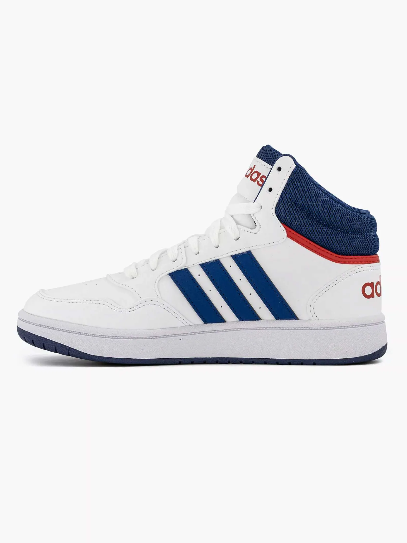 adidas Jongensschoenen-Witte Hoops Mid 3.0 K