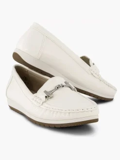 Easy Street Comfort Schoenen-Witte Instapper Sierketting