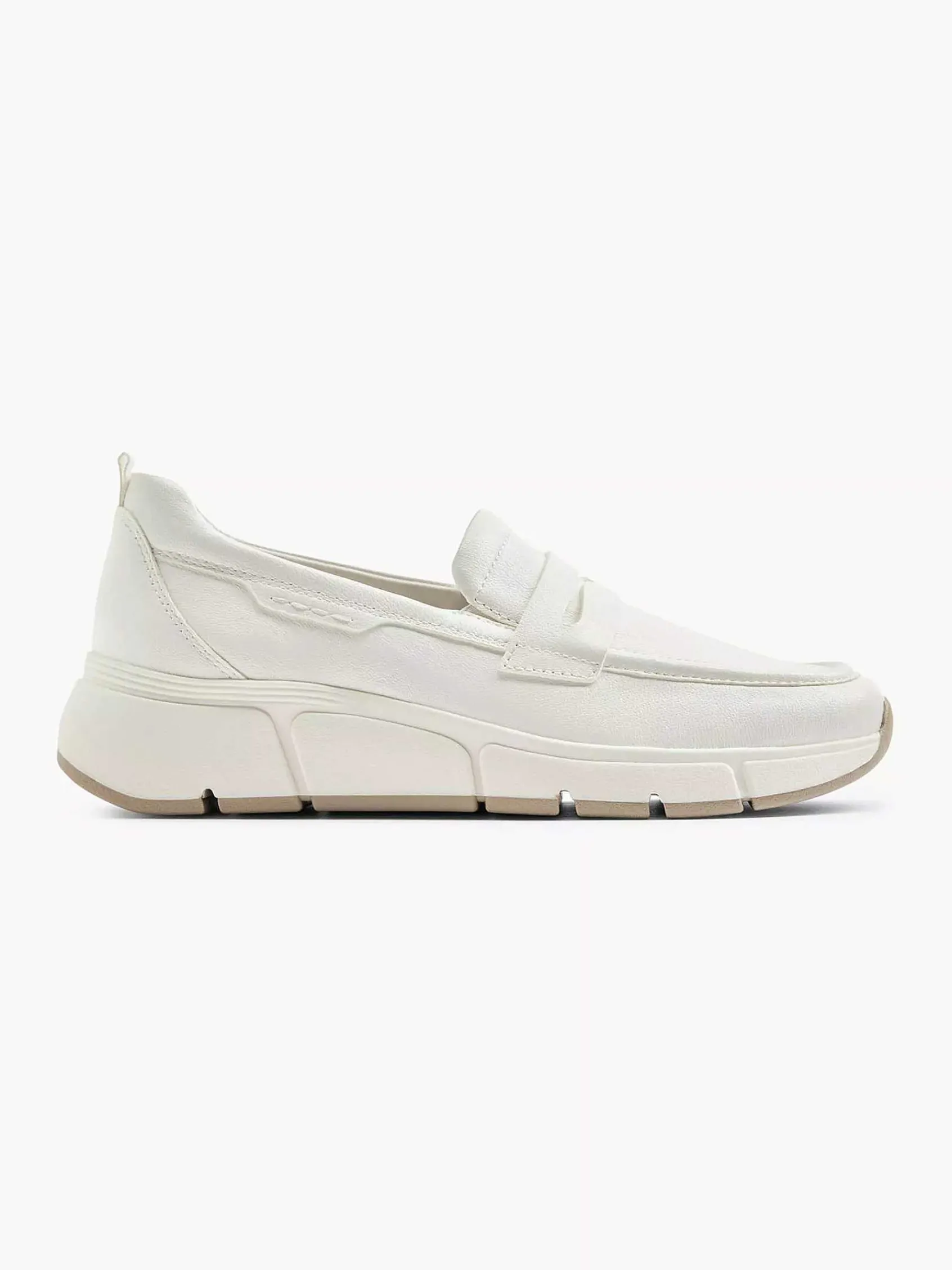 Medicus Comfort Schoenen-Witte Leren Comfort Instapper