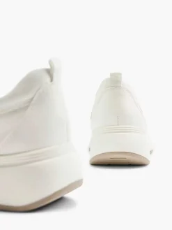 Medicus Comfort Schoenen-Witte Leren Comfort Instapper