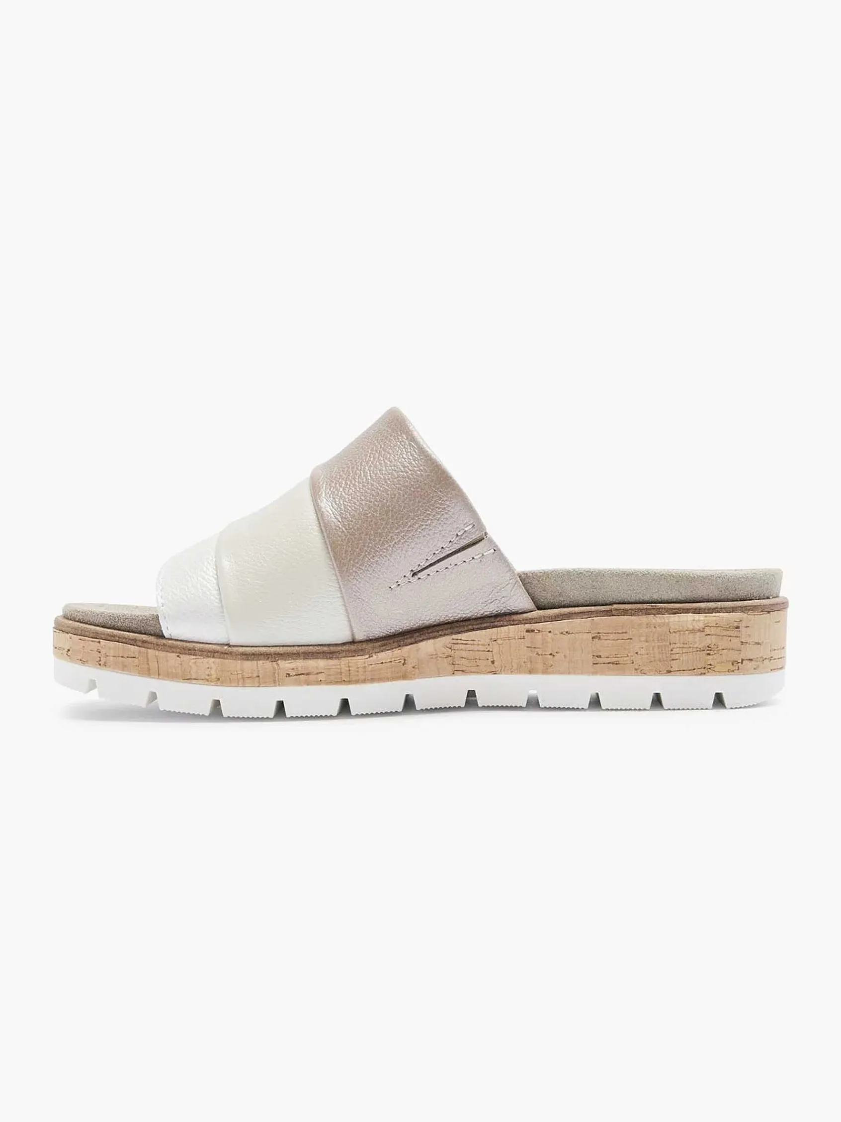 Medicus Slippers-Witte Leren Comfort Slipper