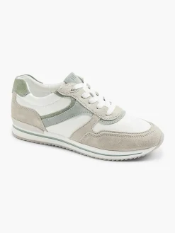 Medicus Comfort Schoenen-Witte Leren Comfort Sneaker