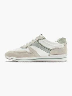 Medicus Comfort Schoenen-Witte Leren Comfort Sneaker