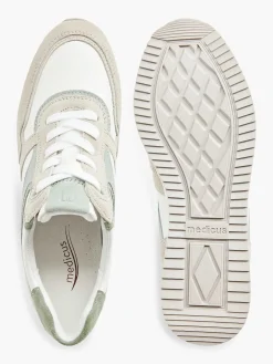 Medicus Comfort Schoenen-Witte Leren Comfort Sneaker