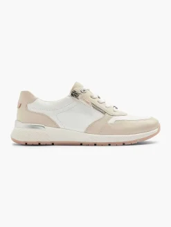 Medicus Comfort Schoenen-Witte Leren Comfort Sneaker