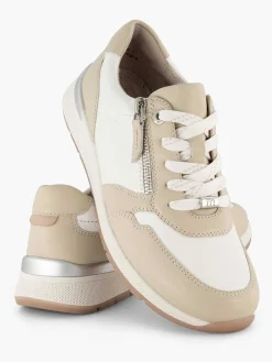 Medicus Comfort Schoenen-Witte Leren Comfort Sneaker