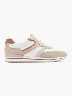 Medicus Comfort Schoenen-Witte Leren Comfort Sneaker