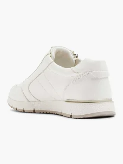 Medicus Comfort Schoenen-Witte Leren Comfort Sneaker