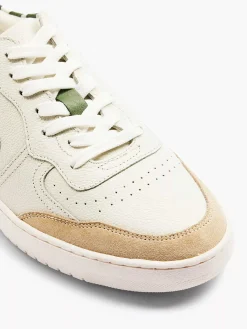 Oxmox Sneakers-Witte Leren Retro Sneaker