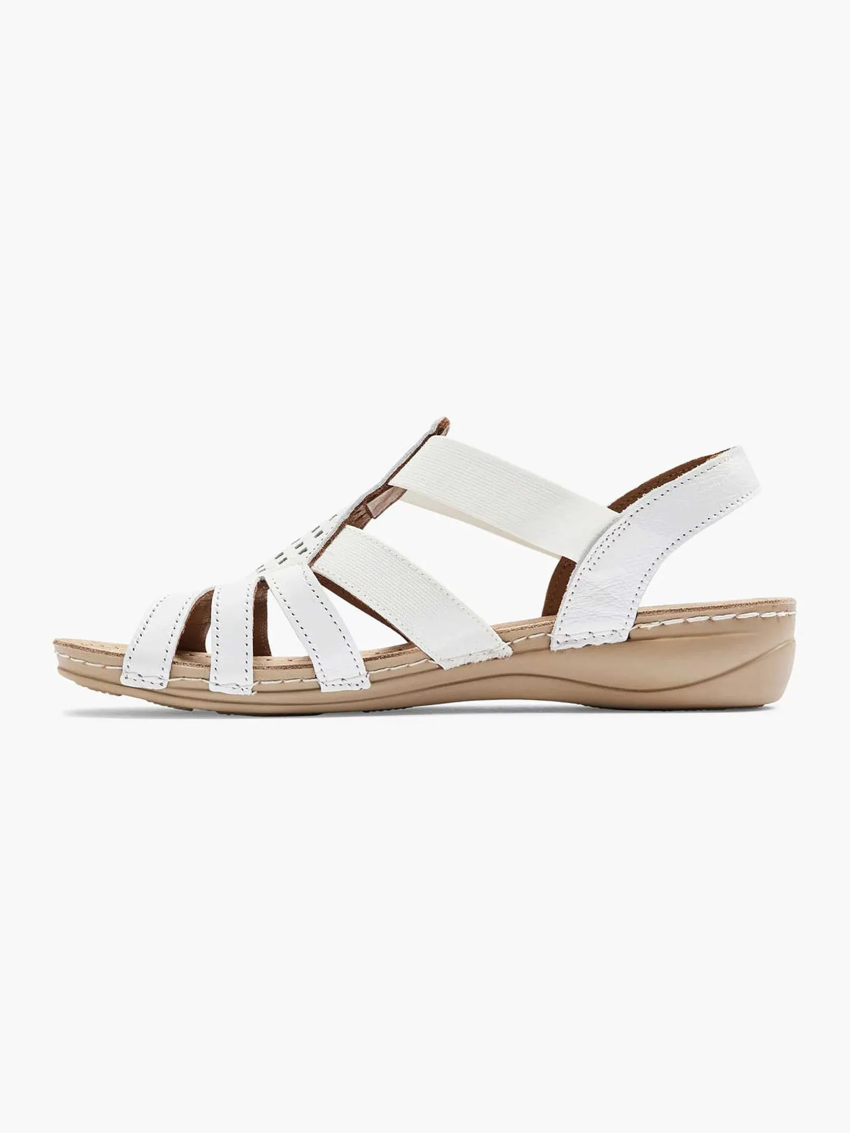 Easy Street Comfort Schoenen-Witte Leren Sandaal