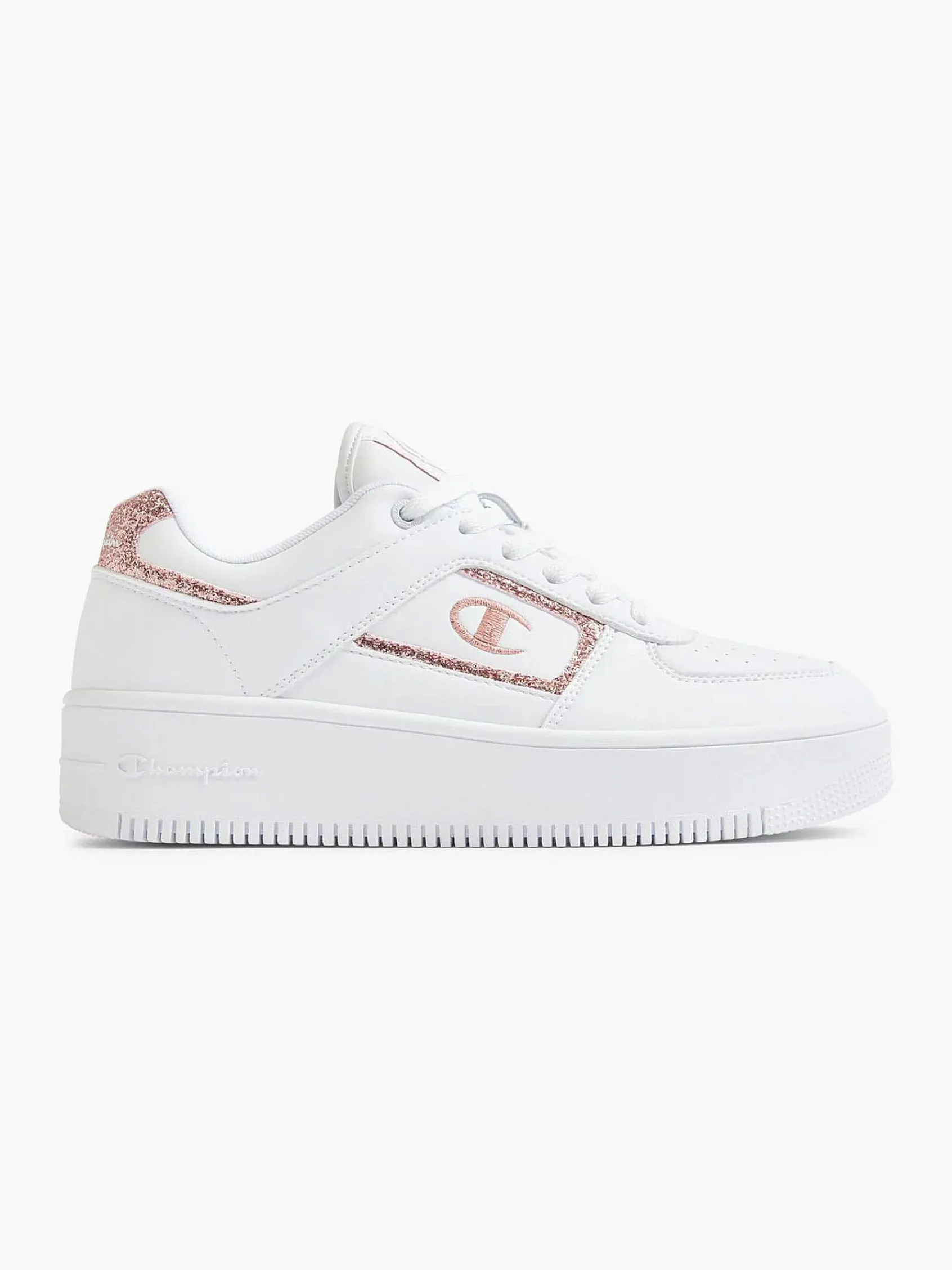 Champion Sneakers-Witte Low Cut Shoe Foul Platform