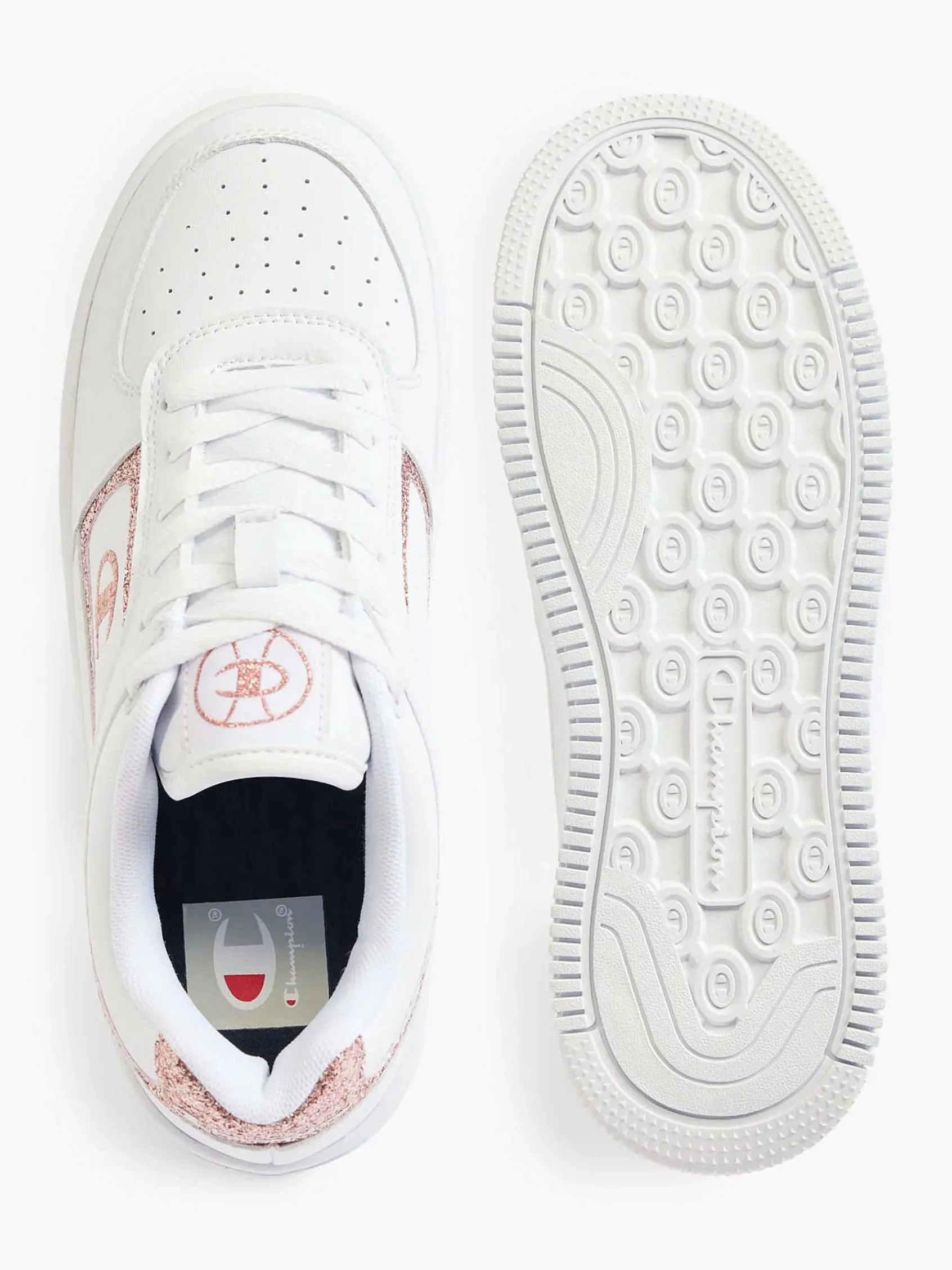 Champion Sneakers-Witte Low Cut Shoe Foul Platform