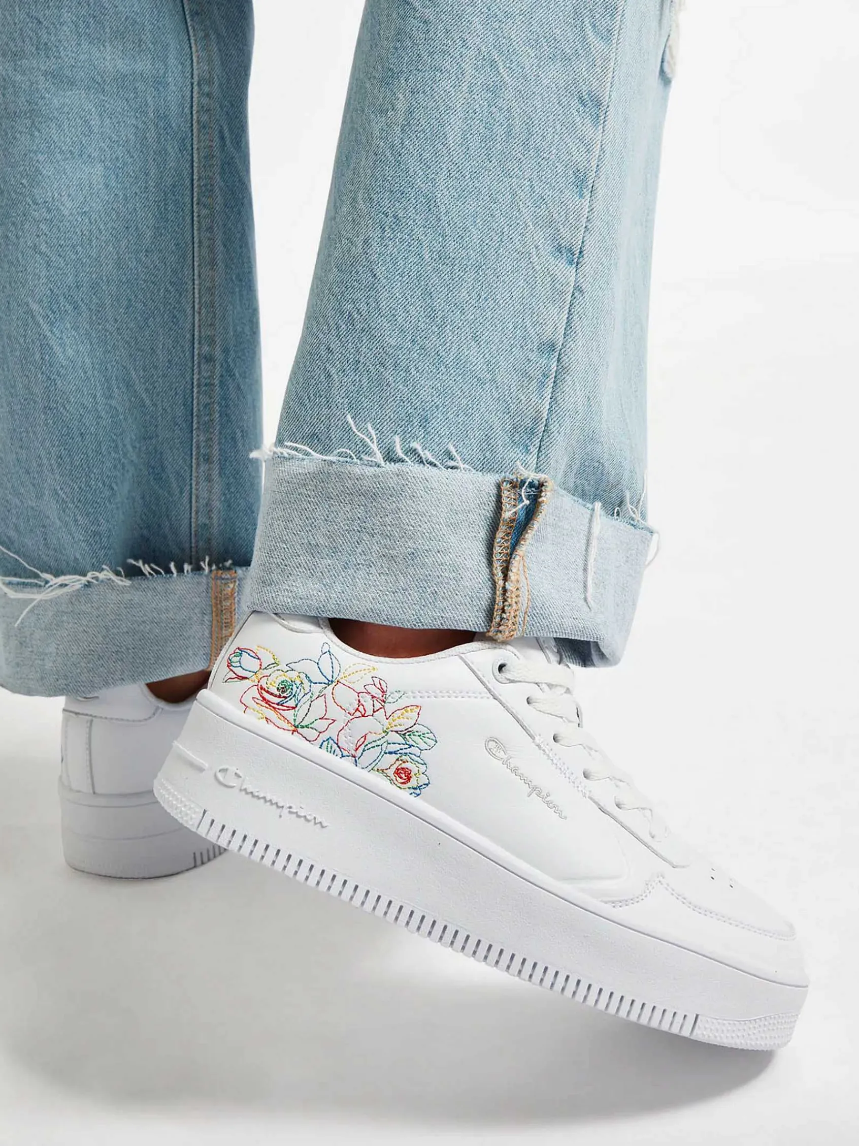 Champion Sneakers-Witte Low Cut Shoe Rebound Platform