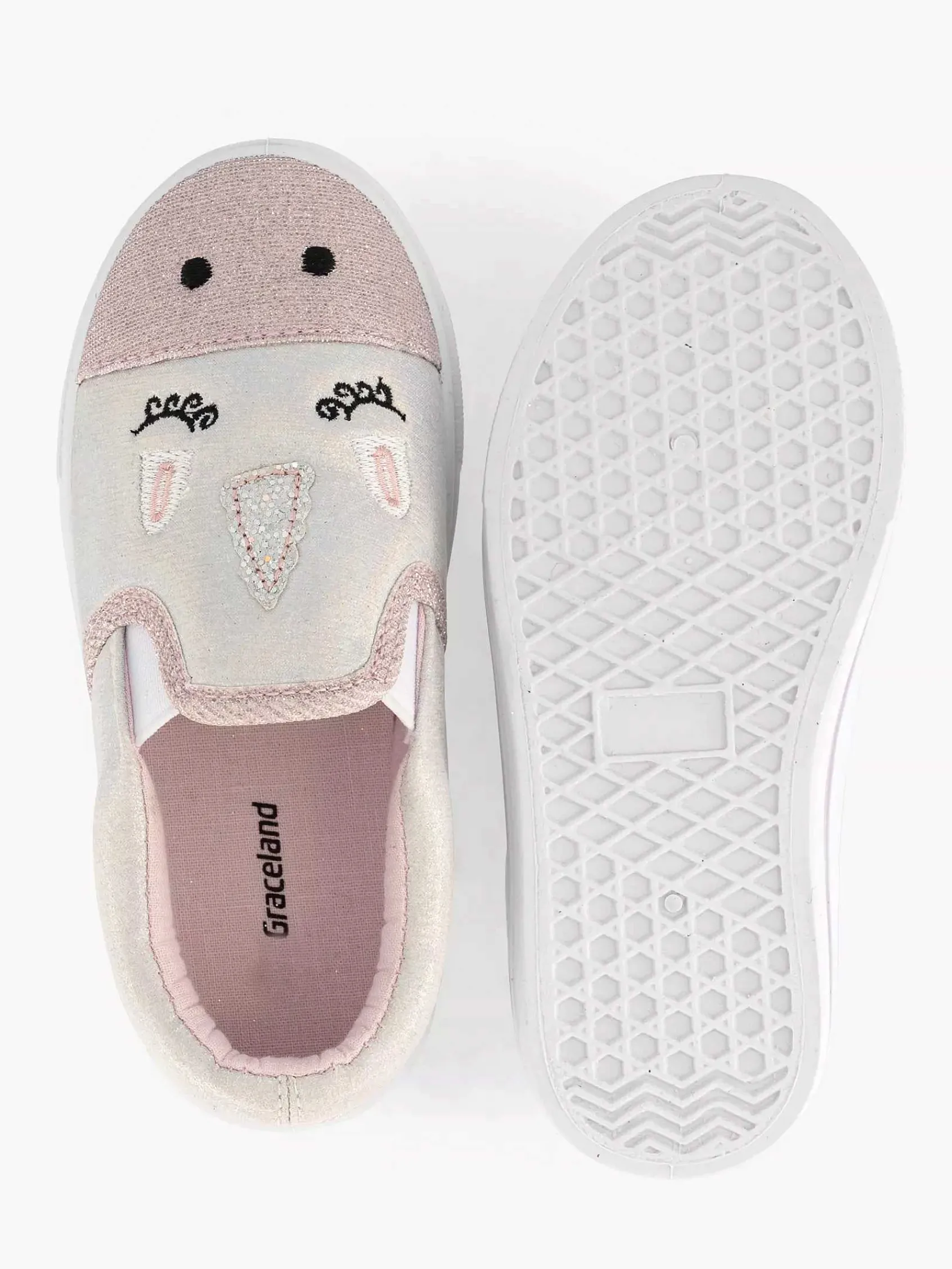 Graceland Jongensschoenen-Witte Pantoffel
