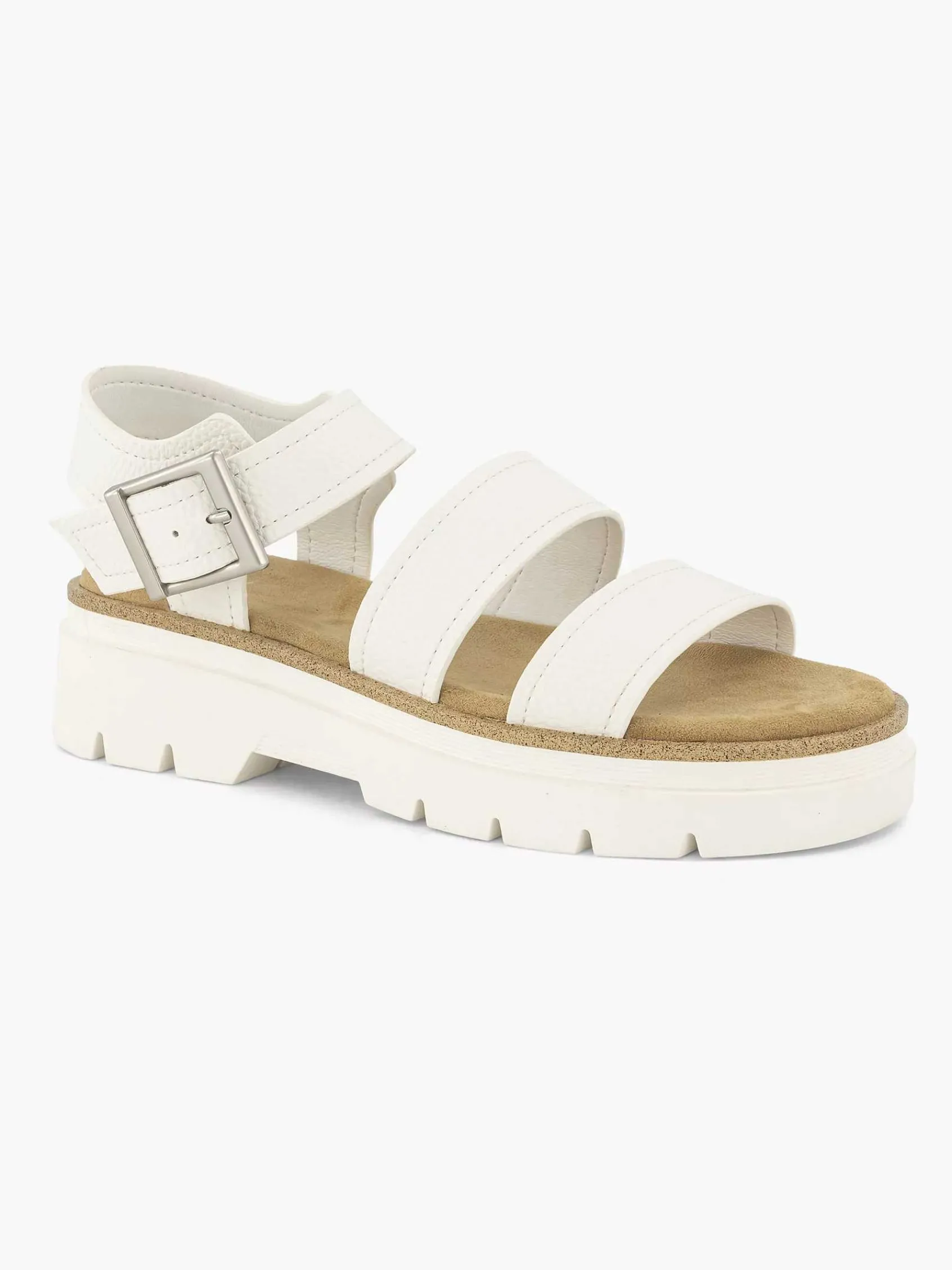 Oxmox Sandalen-Witte Platform Sandaal