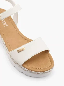 Esprit Sandalen-Witte Platform Sandaal