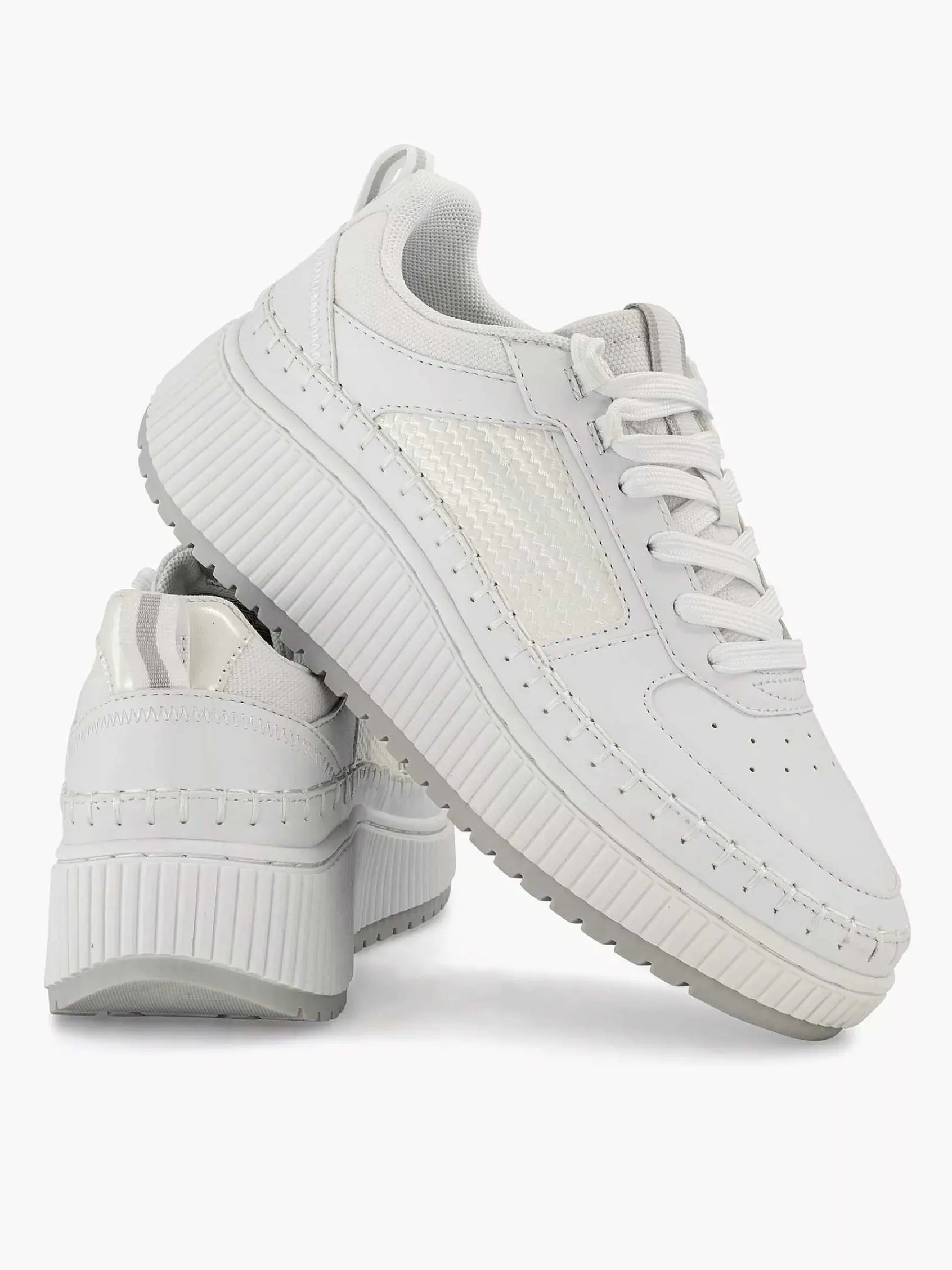 Oxmox Sneakers-Witte Platform Sneaker