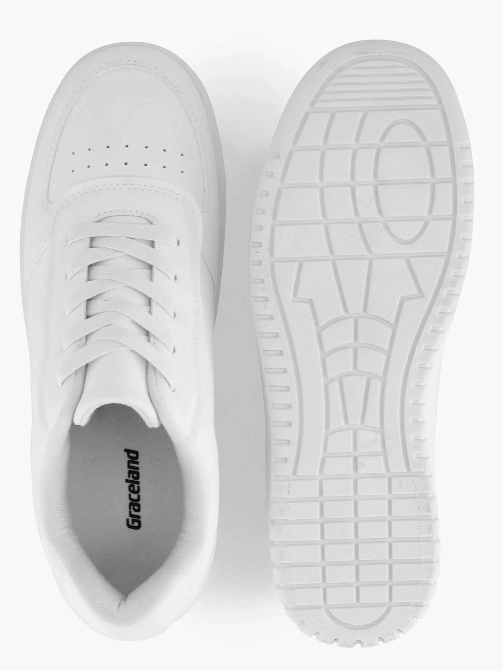 Graceland Sneakers-Witte Platform Sneaker