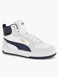 Puma Jongensschoenen-Witte Caven 2.0 Mid Jr