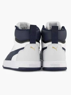 Puma Jongensschoenen-Witte Caven 2.0 Mid Jr