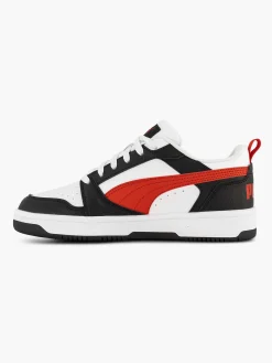 Puma Jongensschoenen-Witte Rebound V6 Lo Jr